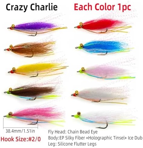 Fly Fishing Lures 22pcs/Box Fly Fishing Flies Kit 3D Fish Eye Epoxy Minnow Saltwater Streamer Bonefish Trout - Image 5