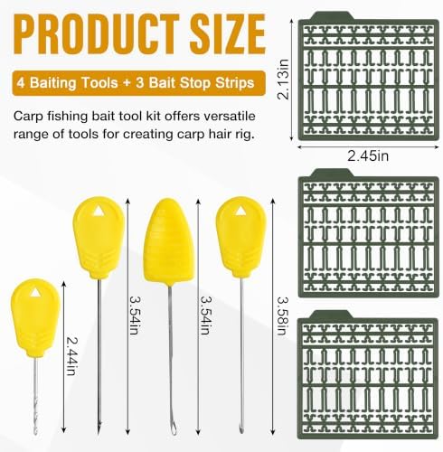 Carp Fishing Bait Rig Tool Kit 7 in 1 Baiting Rigging Needle Set - Image 2