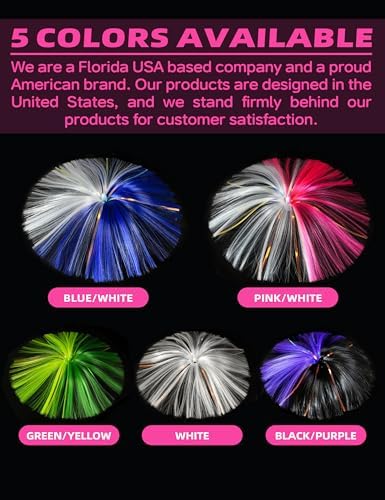 BLUEWING Sea Trolling Lures with Lead Head Saltwater Fishing Witches Big Game Ballyhoo Skirt for Tuna, Wahoo, Sailfish, Mahi Mahi 1oz, 2oz, 4oz, 6oz, 8oz - Image 5