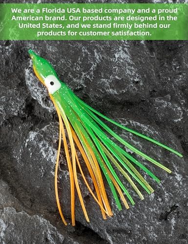 BLUEWING Trolling Squid Skirts Fishing Saltwater 2,3,5,8,12 Inch Octopus Lures 1pcs/5pcs - Image 4
