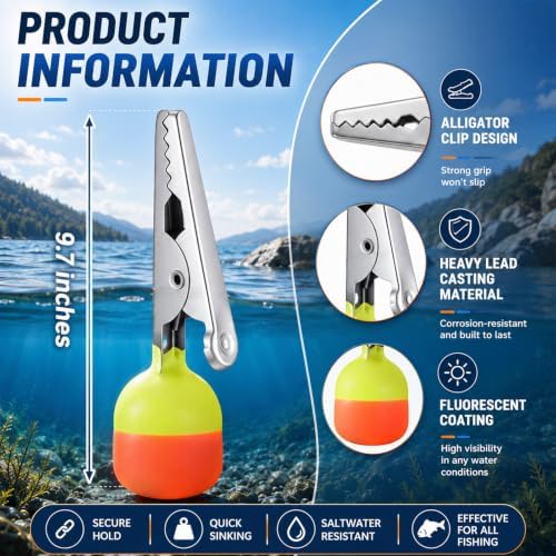 Copkim 4 Pcs Clip-on Fishing Depth Finder - Image 2