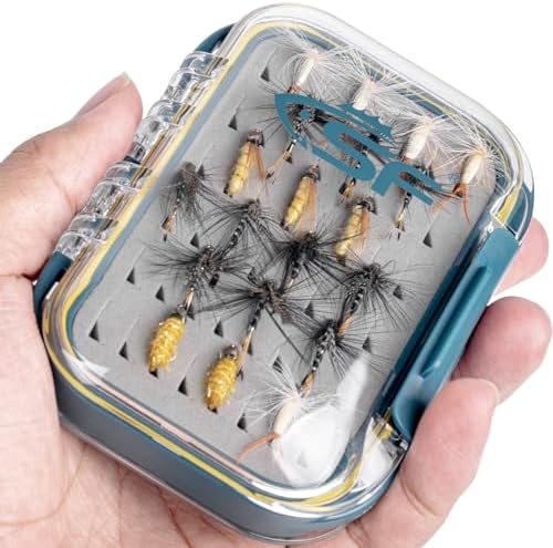 SF Double Sided Waterproof Fly Box With Clear Lid Easy Grip Foam S 1Pcs - Image 6