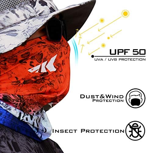 KastKing Sol Armis UPF50+ Neck Gaiter, Hydrocool Fishing Mask, Men & Women - Image 2