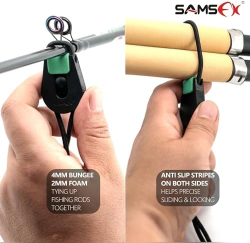 SAMSFX Fishing Belt, Stretchy Fishing Rods Ties Rod Wraps - Image 4