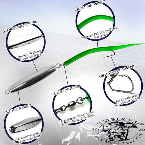Diamond Jigs Saltwater Fishing Lures for Striped bass, Tuna - Image 2