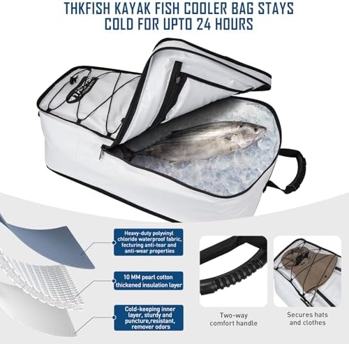 THKFISH 56QT Insulated Kayak Fish Cooler Bag, Kayak Cooler Backpack - Image 4