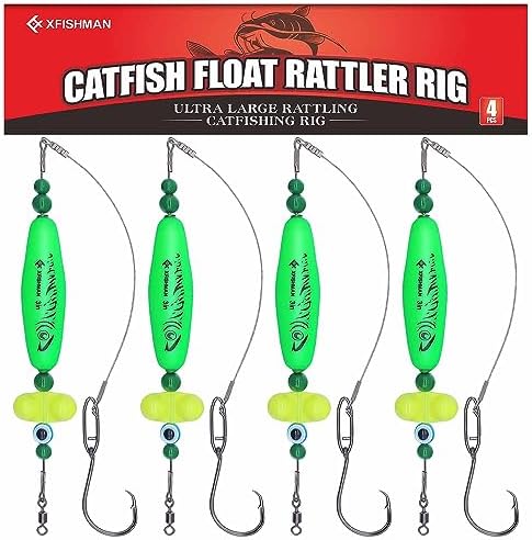 Catfish-Rig-for-Bank-Fishing-Catfishing-Tackle-Floats-with-Rattler-Santee Cooper Rig Equipment by XFISHMAN