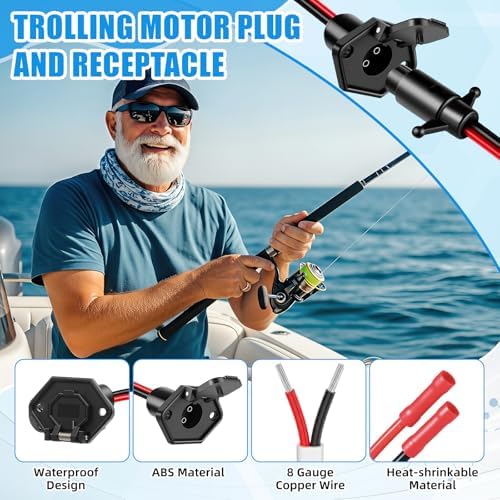 13 Pcs Trolling Motor Wire Kit, Tinned Copper Cable - Image 5