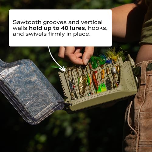 Rollercam SpinnerBox Tackle Box, Holds 40 Lures, Tactical Green - Image 4