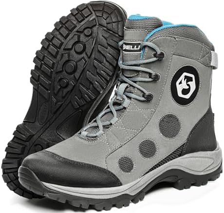 Foxelli Wading Boots – Lightweight Fly Fishing Boots for Men, Rubber Sole Wading Shoes by FOXELLI