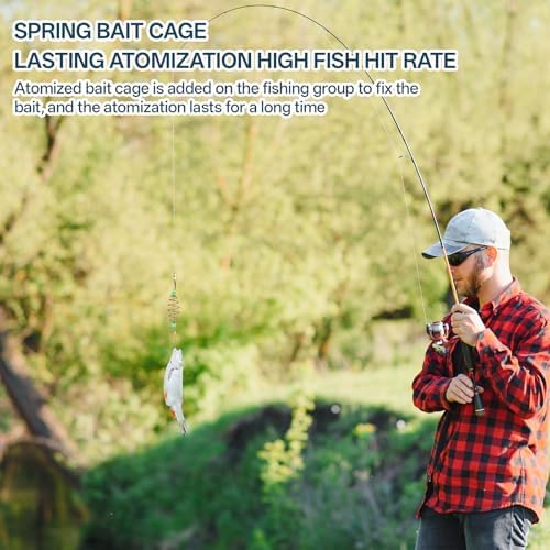 10Pcs Luminous Fishing Bait Traps, Portable Trap Cage Feeder - Image 6