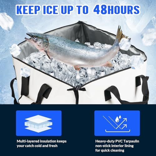 THKFISH Fish Cooler Bag Insulated Fish Kill Bag for Caught Fishing - Image 3