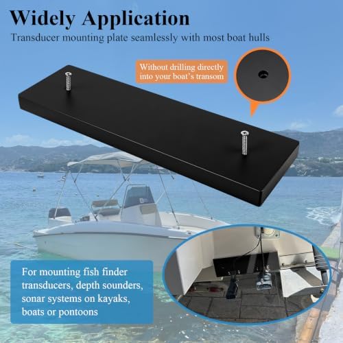 Transducer Mounting Board for Fish Finders & Transducers,12" X 3.5" X 0.75" - Image 3