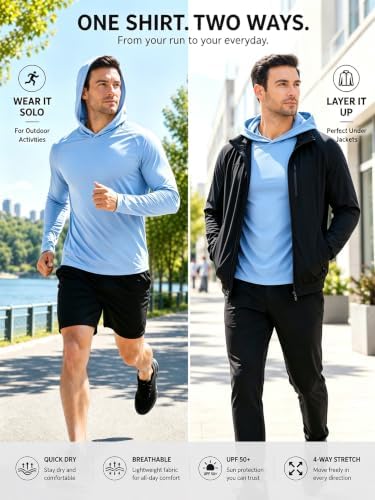 ZITY Men's Lightweight Pullover Hoodie UPF 50+ Fishing Shirts Sweatshirt - Image 3