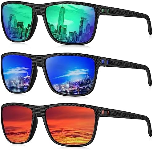 KALIYADI Polarized Sunglasses for Men, Lightweight Sun Glasses with UV Protection for Driving Fishing Golf by KALIYADI