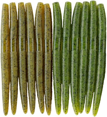 5'' Senko Bait Soft Stick Worms for Wacky Rig Bass Fishing by nawaish