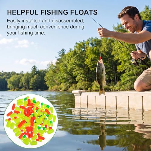 100 Pieces Pompano Rig Floats, Fishing Float Bobbers, Trout Floats for Surf Fish Snell Making Kit for Trout Catfish Walleye - Image 4