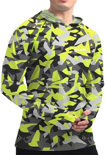 Men's UPF 50+ Sun Protection Hoodie, Long Sleeve Fishing Shirt - Image 3