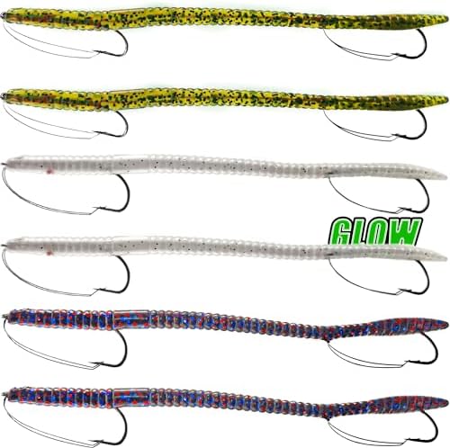 Weedless Fishing Lures Bass Lures, Soft Plastic Worm Swimbaits by VMSIXVM