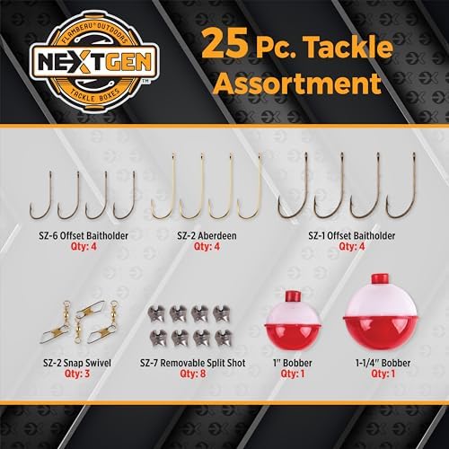 Flambeau Outdoors NextGen 6/0 Tackle Box, 6 Trays, 25-Piece Kit, Dark Gray - Image 4