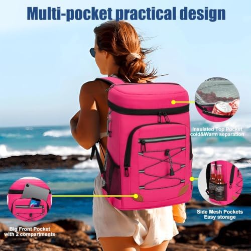 Backpack Cooler Insulated Leakproof, Soft Cooler Backpack for Beach - Image 4