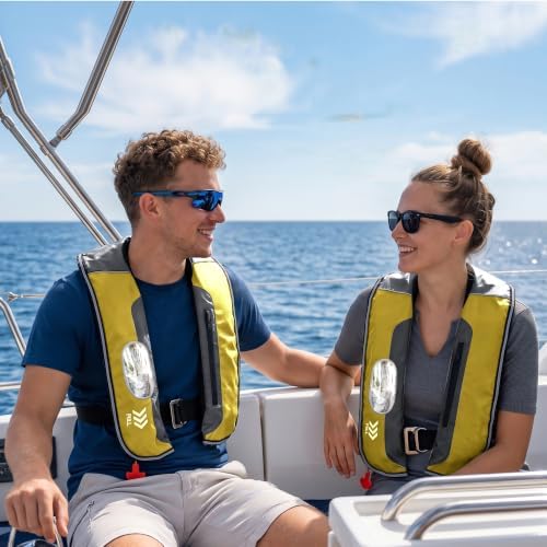 Automatic Inflatable Life Jacket,Preserver PFD for Adults,Life Vest for Adult,Supports Weight up to 330 pounds - Image 5