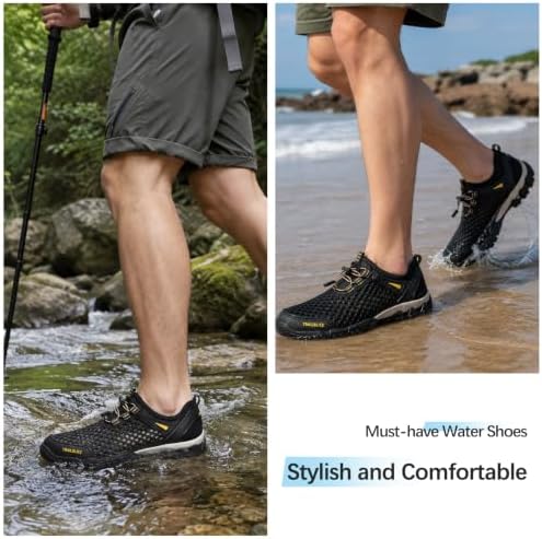 Water Shoes Men Hiking Fishing Boat Arch Support Beach Wading - Image 2