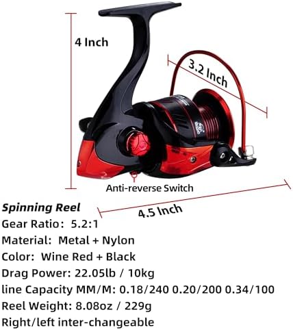 Kilitn Fishing Rod and Reel Combo, Baitcasting Combo Baitcast Reel 5 Foot Durable Fiberglass Telescopic Rod with Fishing Line Full Kits Comfortable Handle - Image 5