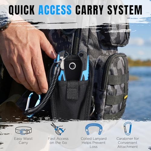 PLUSINNO Fishing Gear, Fishing Tools, Fishing Accessories, Corrosion Resistant Fishing Pliers Kit, Fishing Knife, Floating Fish Lip Gripper Fishing Gifts for Men, Gifts for Fishermen - Image 4