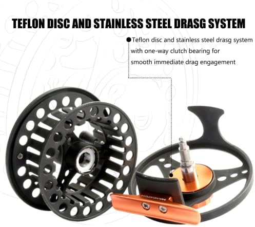 M MAXIMUMCATCH Maxcatch ECO Large Arbor Fly Fishing Reel (3/4wt 5/6wt 7/8wt) and Pre-Loaded Fly Reel with Line Combo - Image 4