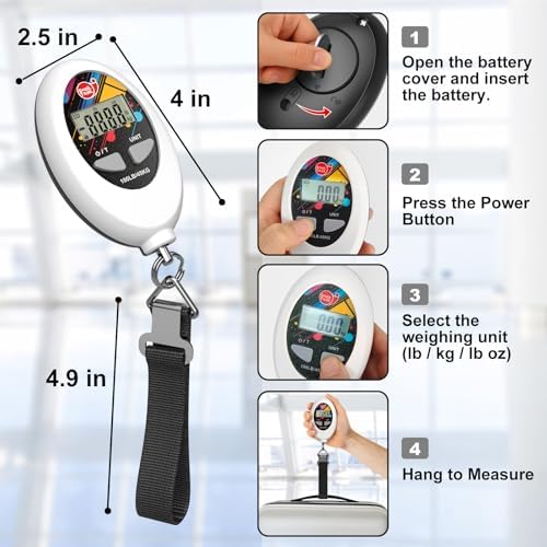 SNAIL TRAIL 100 lbs (45 kg) Digital Luggage Scale, Black - Image 6