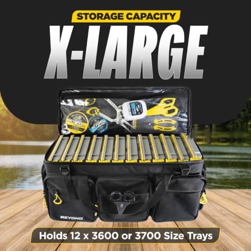 Beyond Fishing Hauler Tackle Bags – Water-Resistant with Hard Molded Bottom – Fishing Tackle Storage Bag for Freshwater & Saltwater – Holds Tackle Boxes & Fishing Gear - Image 2