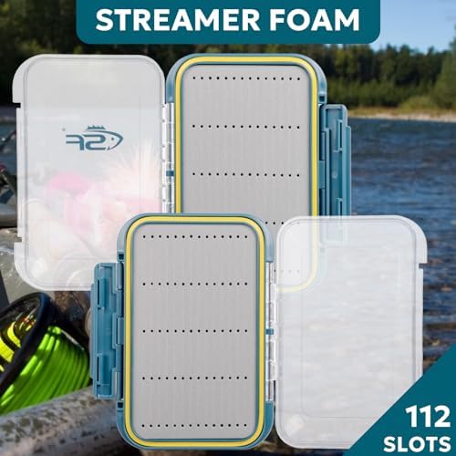 SF Double Sided Waterproof Fly Box With Clear Lid Streamer Foam S 1Pcs - Image 5