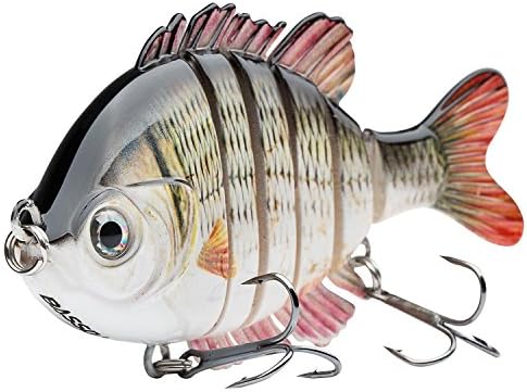 BASSDASH SwimPanfish Multi Jointed Bluegill Bass Fishing Lure Swimbaits by Bassdash