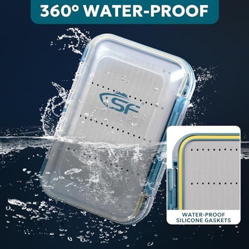 SF Double Sided Waterproof Fly Box With Clear Lid Streamer Foam S 1Pcs - Image 4