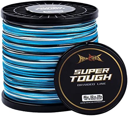 HERCULES Super Tough Braided Fishing Line, 4 lb - 160 lb Braid Lines by HERCULES