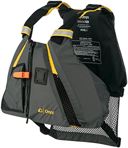 Onyx U.S. Coast Guard and Transport Canada Approved MoveVent Dynamic Paddle Vest for Adults for Kayaking, Canoeing, Stand Up Paddleboarding by Onyx