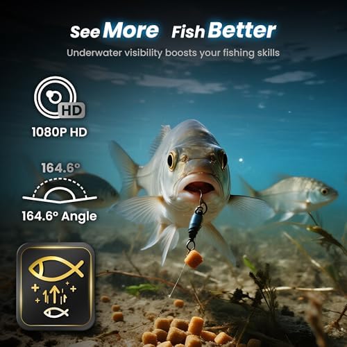 【2026 Upgrade Version】 Canfish CF1 Underwater Fishing Camera,1080P Full HD Portable Video Fish Finder,APP Remote Control Real-time Observation,Fish Coming Reminder Fishing Camera - Image 3