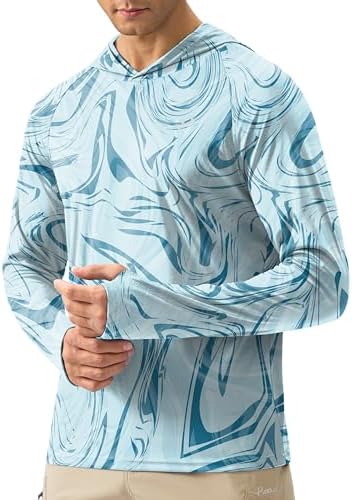 Pudolla Men's Sun Protection Hoodie Shirts UPF 50+ Fishing Hiking Shirt by PudollaSports