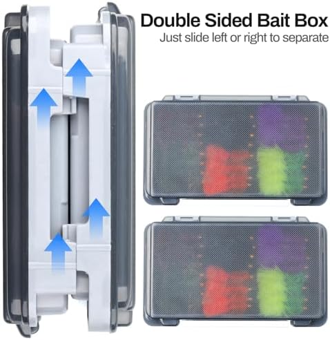 Wooly Bugger Flies Streamer Fly Fishing Flys Assortment Kit with Fly Box for Trout Bass Panfish Salmon Steelhead - Image 4