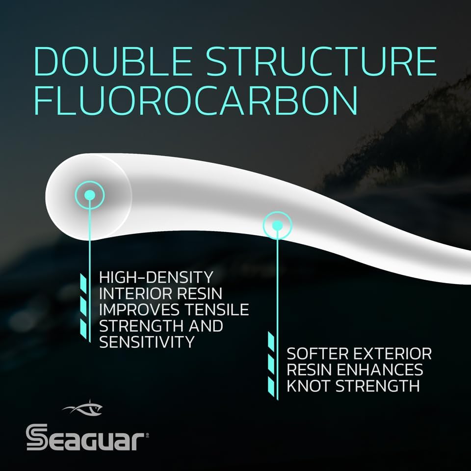 Seaguar Tatsu Fishing Line for Casting, & Live Bait, 100% Fluorocarbon, Clear, Multiple Sizes - Image 3