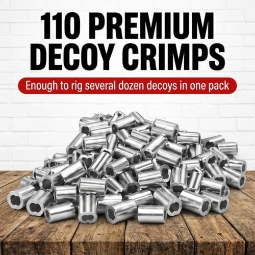 Duck Decoy Crimps, Texas Rig Decoy Line Crimps, PVC Decoy Cord Crimps, Duck Decoy Weights Crimps, Duck Decoy Strings, Texas Rigs for Duck Decoy Anchors, Decoy Rigging Crimps - Image 5