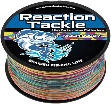 Reaction Tackle Braided Fishing Line - Pro Grade Power Performance for Saltwater or Freshwater Fish - Colored Fishing Line Braid for Extra Visibility by ReactionTackle