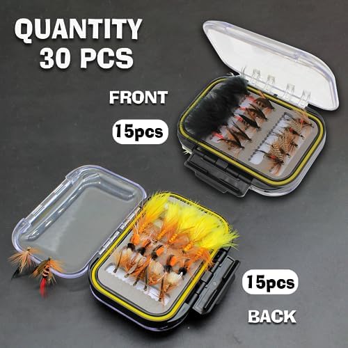 Fly Fishing Poppers Dry Flies Topwater Lures Bass Trout Kit Pro XL - Image 2