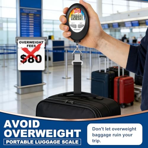 SNAIL TRAIL 100 lbs (45 kg) Digital Luggage Scale, Black - Image 2