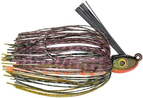 Strike King Hack Attack Pad Perch Soft Bait Fishing Lure, 1/2 oz, Big Strong Double Hook by StrikeKing