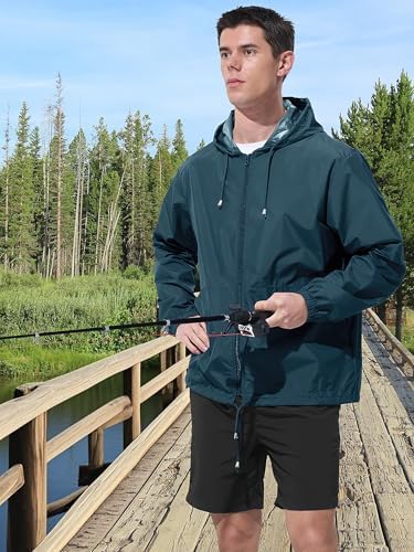 UIQUR Mens Rain Jacket Raincoat Waterproof Windbreaker - Image 3