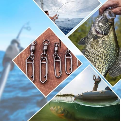 Natufish Fishing Snap Swivels 50/110Pcs High Strength for Saltwater Fishing - Image 6