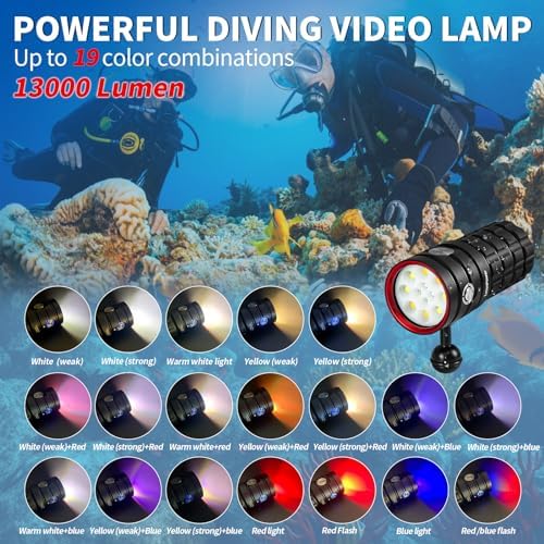 Turbo S Pro 13000 Lumens Underwater Video Light 3000K-7000K - Image 2