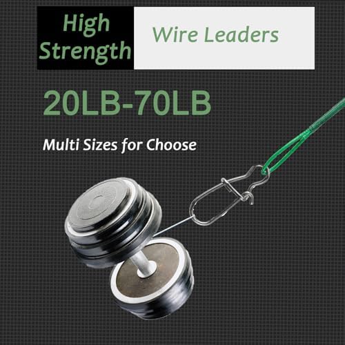 QISHUO Fishing Line Wire Leaders Lures High Strength Fishing Wire Leader Steel Rig Fishing Leaders Stainless Black Nickel - Image 3
